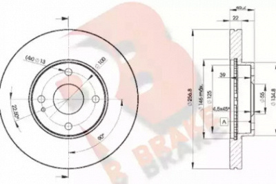 R BRAKE 78rbd23256 -  Тормозной диск